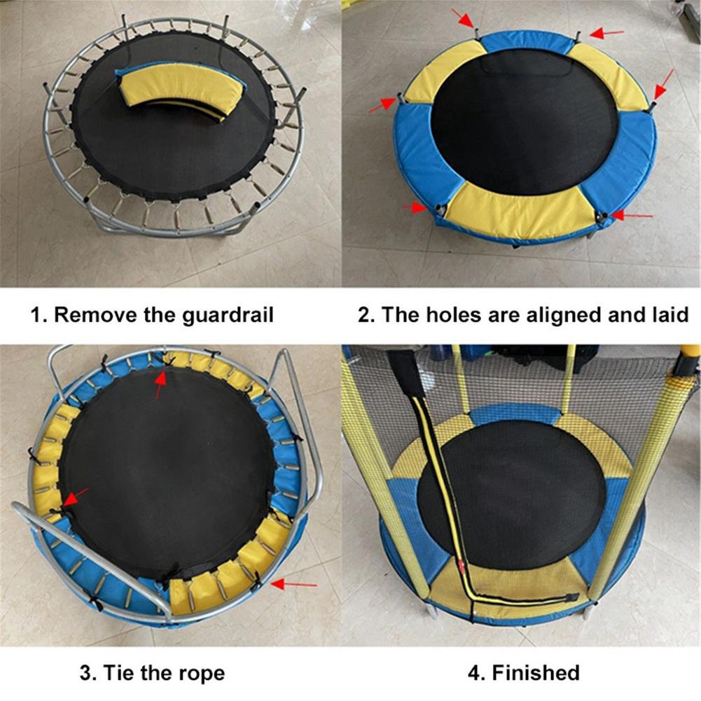1.2M 1.5M Trampoline Vervanging Pad Universele Trampoline Vervanging Veiligheid Mat Waterdicht Veiligheid Lente Cover Voor Kids
