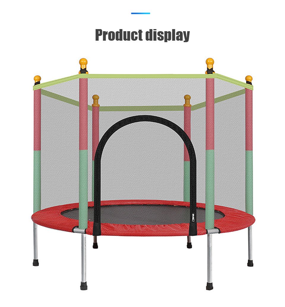 Imbaby Trampoline Voor Kinderen Thuis Kinderen Elastische Bed Veiligheid Trampoline Met Net Volwassen Fitness Trampolines Ondersteuning 100 Kg