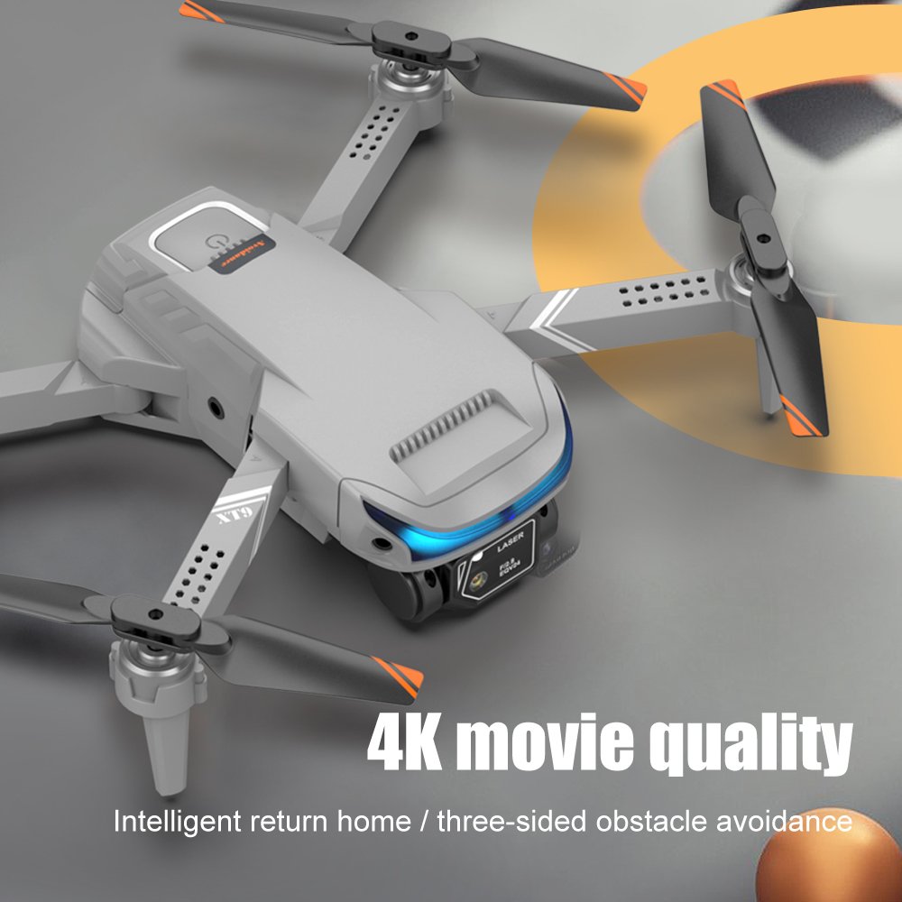 Nieuwe Drone 4K Dubbele Camera Hd XT9 Wifi Fpv Obstakel Vermijden Drone Optische Stroom Me Vier-As Vliegtuigen rc Helicopter Met Camera