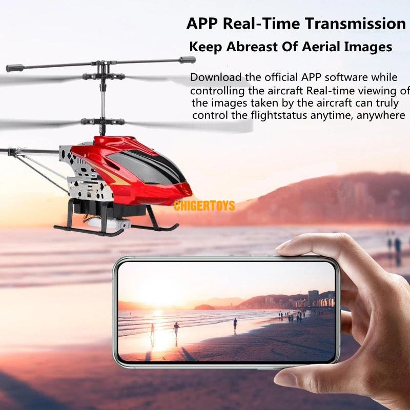 Grote 50Cm Rc Helicopter Met 4K Hd Camera Wifi Fpvfor Kids 3.5CH Legering Hoogte Instelling Afstandsbediening Helikopter vliegtuigen Jongen Speelgoed