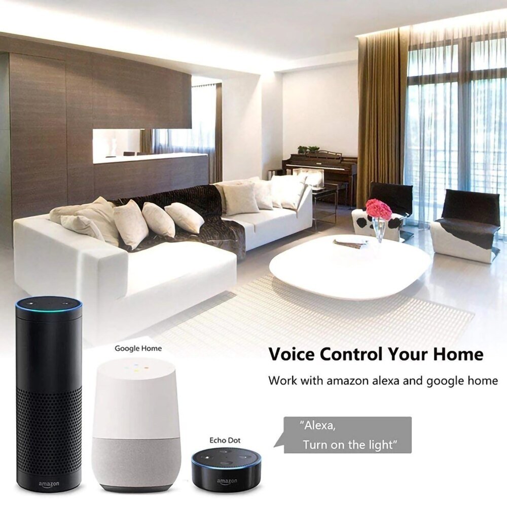 Alexa Smart Switch RF433 Glas Panel Tuya Controle Werkt Met Google 1/2/3 /4 Bende Smart Home Licht wifi Touch Sensor Schakelaars