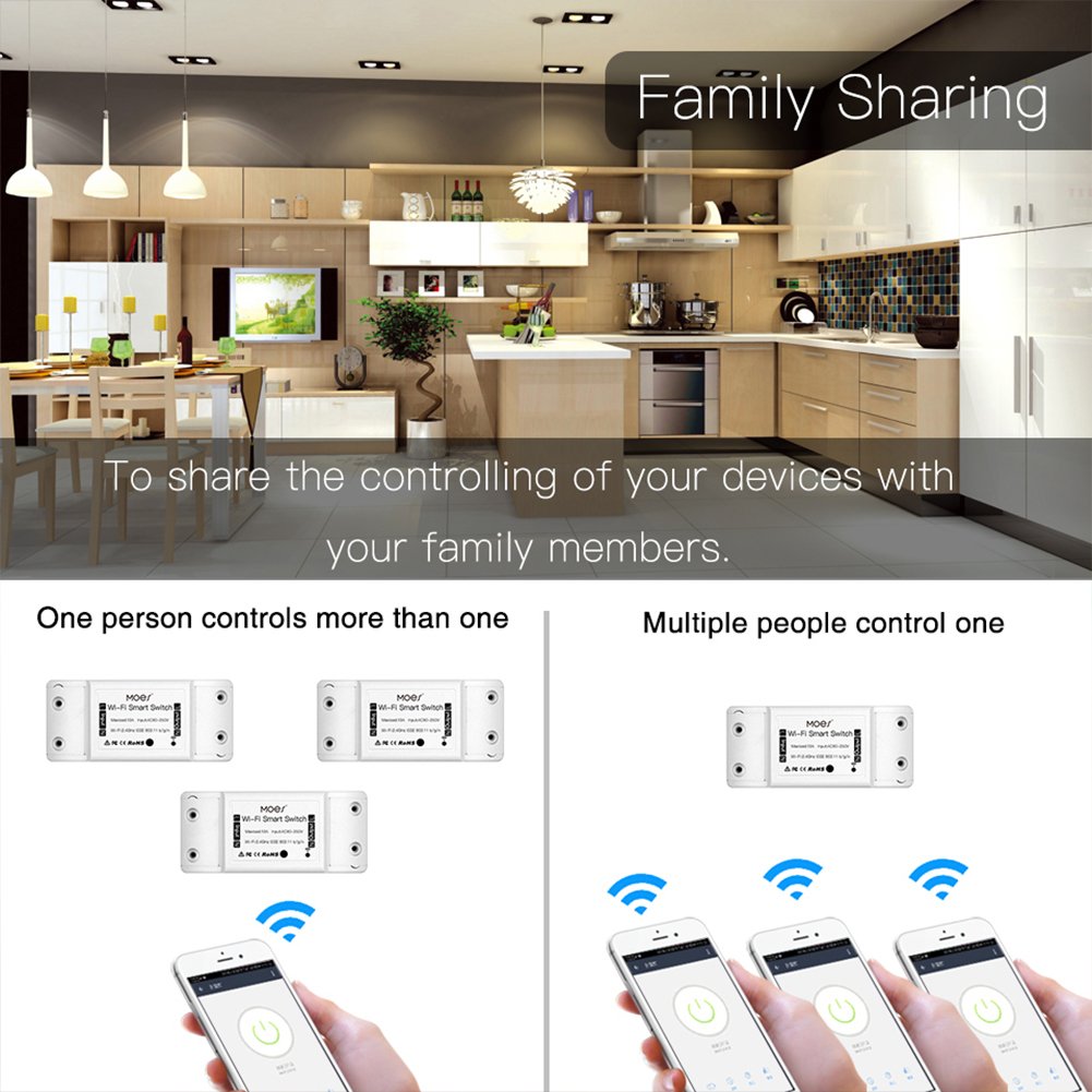 Wifi/Bluetooth Smart Lichtschakelaar Universele Breaker Timer Smart Leven App Draadloze Afstandsbediening Werkt Met Alexa Google Thuis