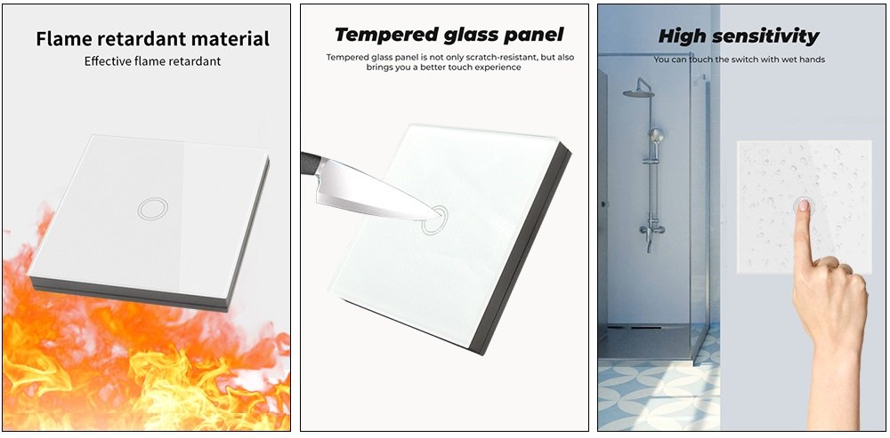Wifi Tuya Mini Smart Lichtschakelaar 433Mhz Draadloze Wall Panel Touch Switch 220V 10A Relais Werkt Met Alexa google Thuis Slimme Leven