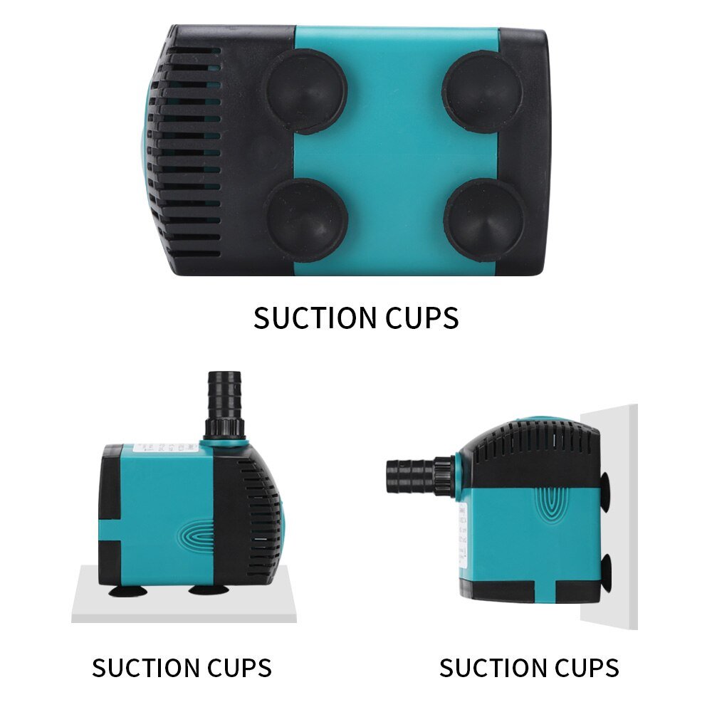 Ultra-Stille 3/6/10/15/25/35/50/60W Dompelpompen water Fontein Pomp Filter Visvijver Aquarium Waterpomp Tank Fontein