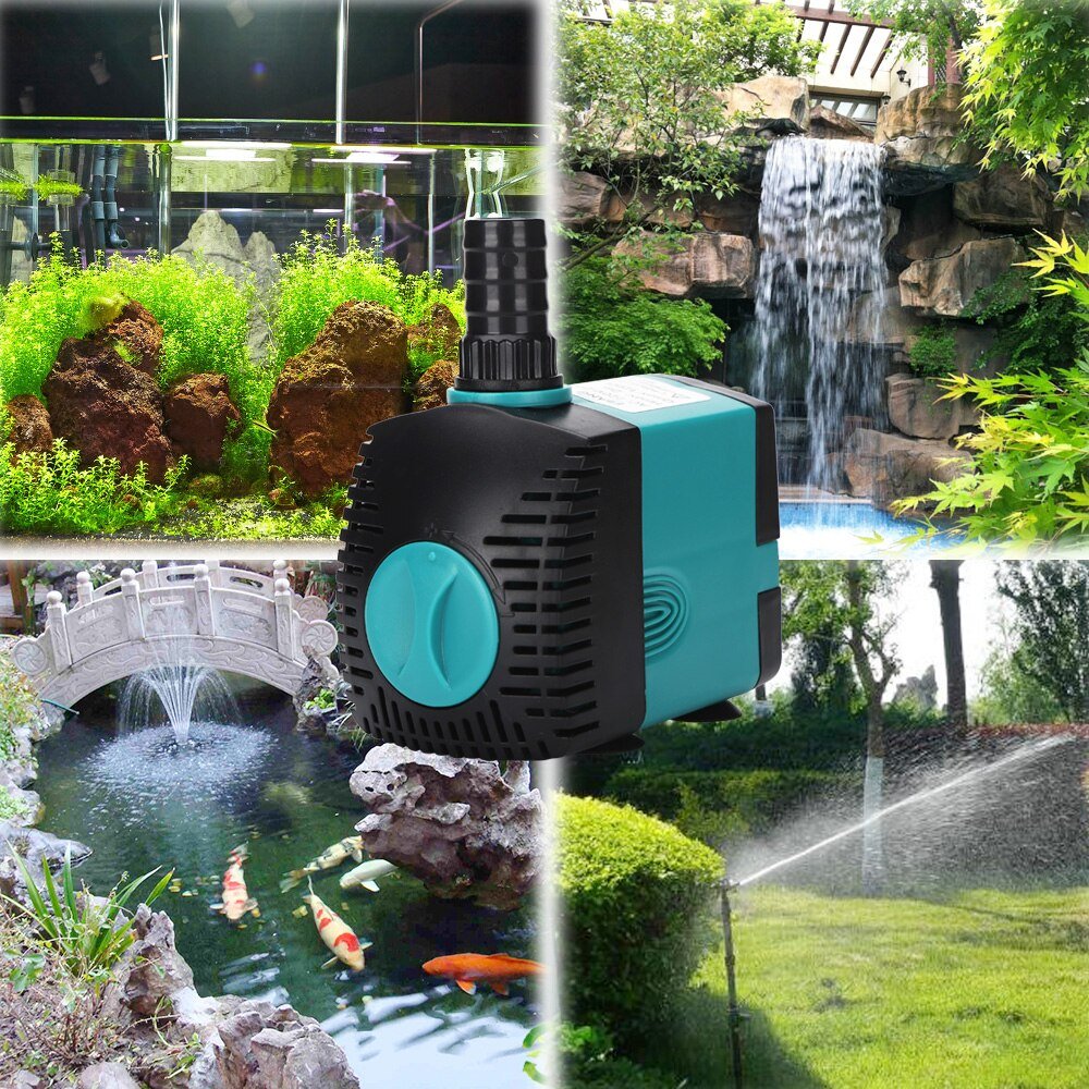 Ultra-Stille 3/6/10/15/25/35/50/60W Dompelpompen water Fontein Pomp Filter Visvijver Aquarium Waterpomp Tank Fontein