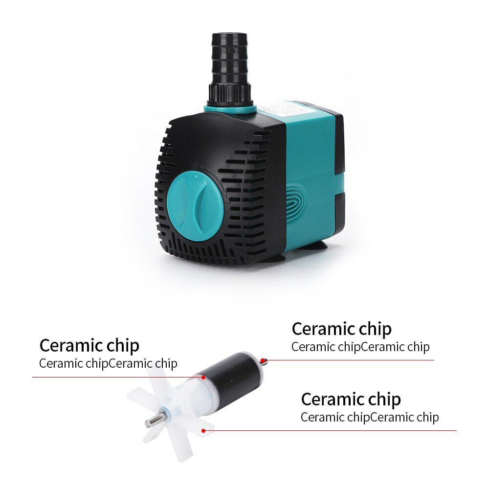 Ultra-Stille 3/6/10/15/25/35/50/60W Dompelpompen water Fontein Pomp Filter Visvijver Aquarium Waterpomp Tank Fontein