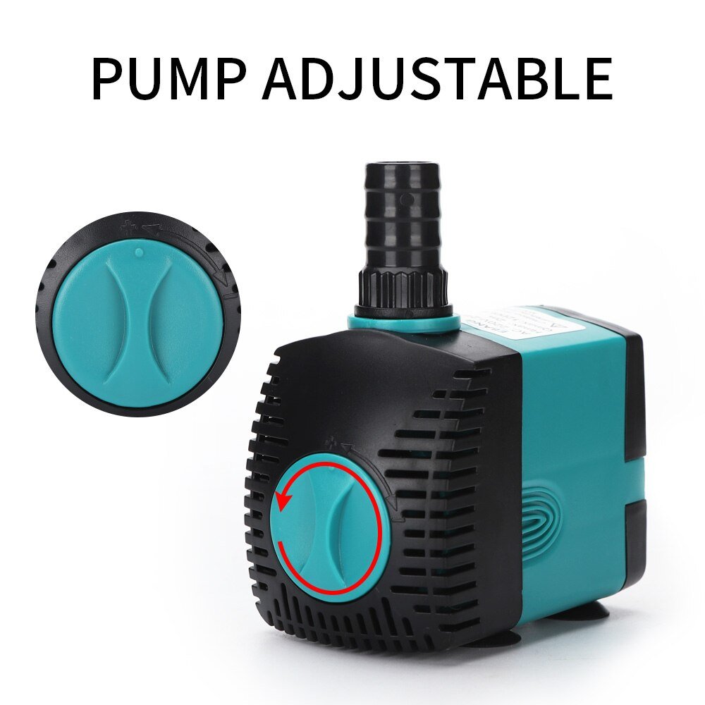 Ultra-Stille 3/6/10/15/25/35/50/60W Dompelpompen water Fontein Pomp Filter Visvijver Aquarium Waterpomp Tank Fontein