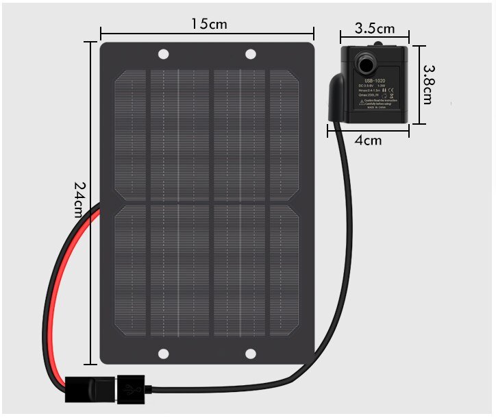 3W 5W Solar Waterpomp Borstelloze Motor Zonnepaneel Pomp 12V Voor Vijver/Zwembad Tuin/solar Poum Kit/Solar Vijver Pum