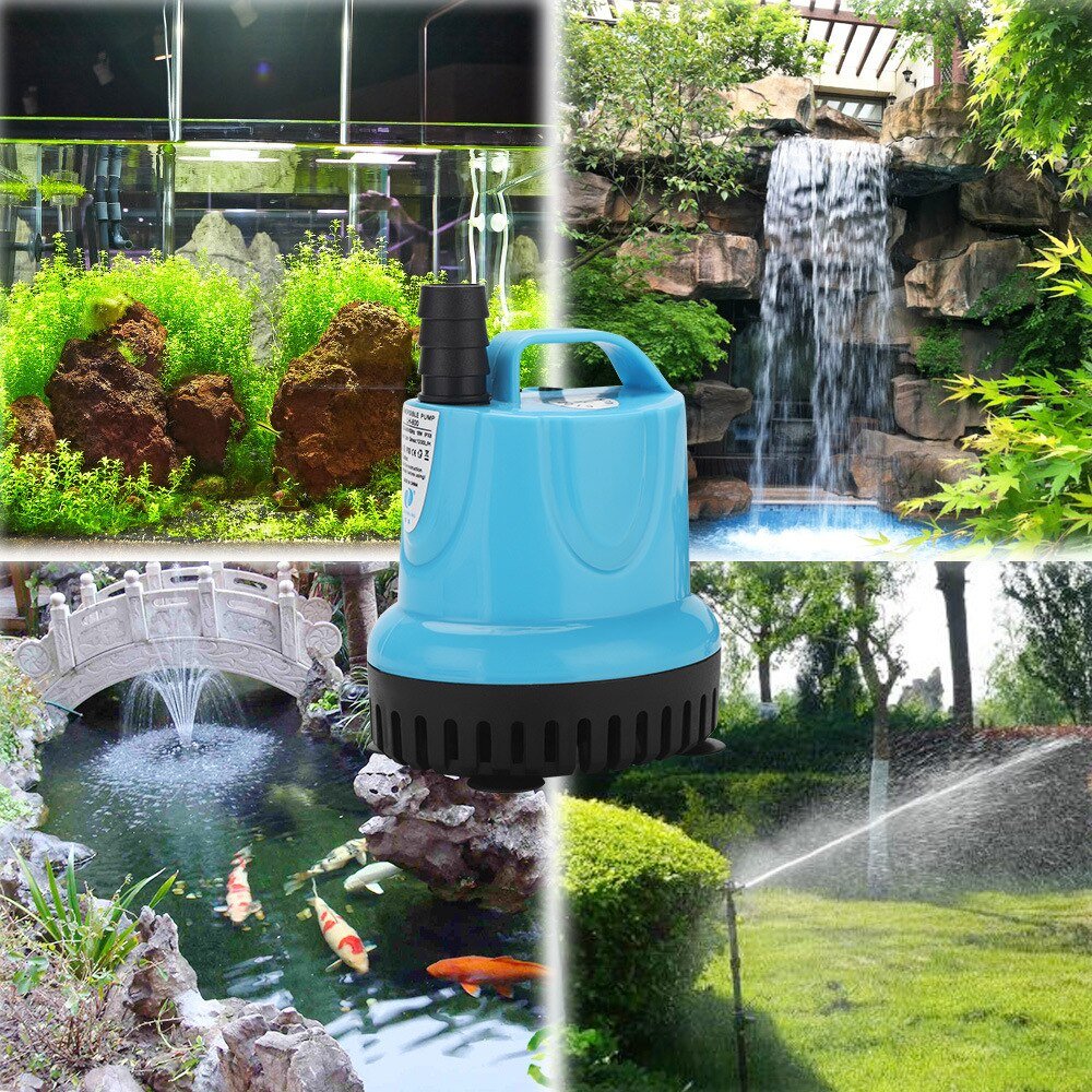 Dompelpomp 10W/18W/25W/45W/60W 600-4500L/H 220V Aquarium Fish Pond Tank Temperatuurregeling Schoon Uitloop
