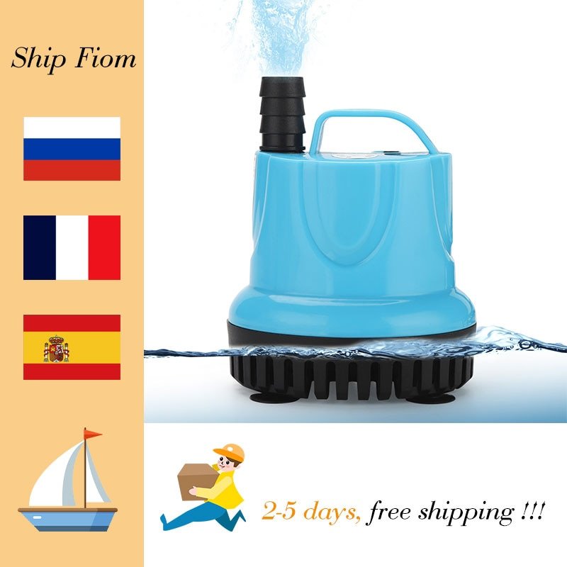 Dompelpomp 10W/18W/25W/45W/60W 600-4500L/H 220V Aquarium Fish Pond Tank Temperatuurregeling Schoon Uitloop