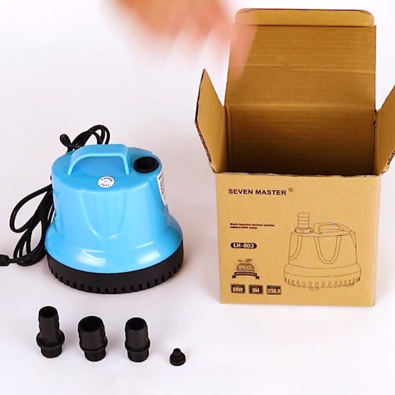 Dompelpomp 10W/18W/25W/45W/60W 600-4500L/H 220V Aquarium Fish Pond Tank Temperatuurregeling Schoon Uitloop