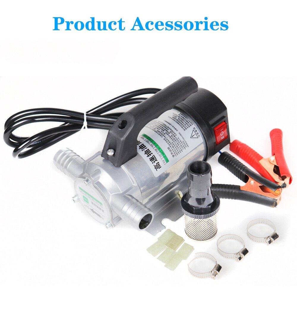 50l/Min 12 V/24V/220V Kleine Auto Tanken Pomp 12 V Elektrische Automatische Brandstof transfer Pomp Voor Pompen Olie/Diesel/Kerosine/Water