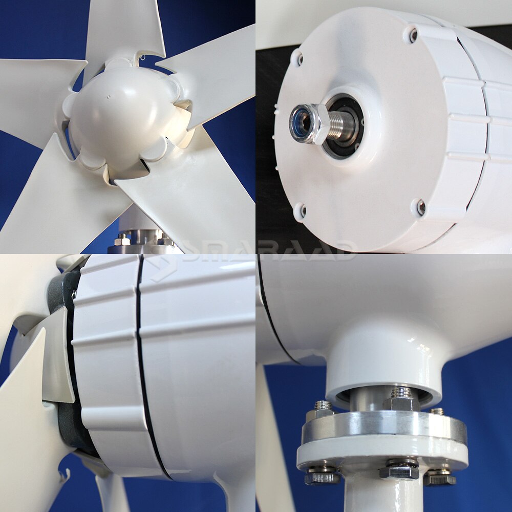 3000W 5 Blades Gratis Energie Windmolen 12V 24V 48V Wind Power Kleine Windturbine Generator Mppt controller Voor Thuisgebruik 3000W 5 Blades Gratis Energie Windmolen 12V 24V 48V Wind Power Kleine Windturbine Generator Mppt controller Voor Thuisgebruik