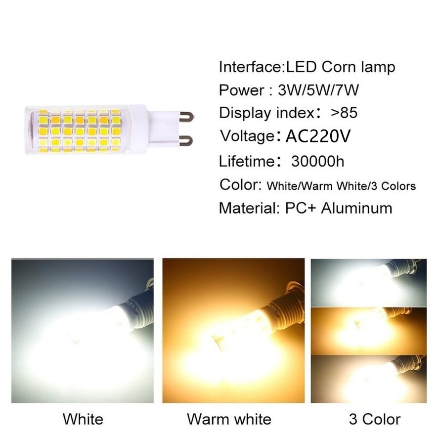 Selling Led G9 Lamp Ac 220V 3W 5W 7W 2835 Smd Chip Keramische Led Light lamp Vervangen Halogeen G9 Voor Kroonluchter Energiebesparing