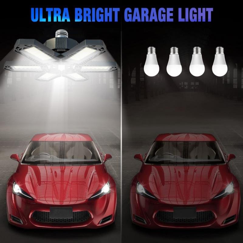 Mini Led Garage Licht E27 Hoge Bay Lamp Magazijn Energiebesparing 90 ° Opvouwbare Plafond Verlichting Voor Magazijn Workshop Verlichting