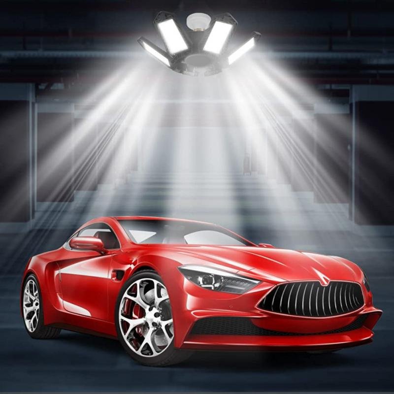 Mini Led Garage Licht E27 Hoge Bay Lamp Magazijn Energiebesparing 90 ° Opvouwbare Plafond Verlichting Voor Magazijn Workshop Verlichting