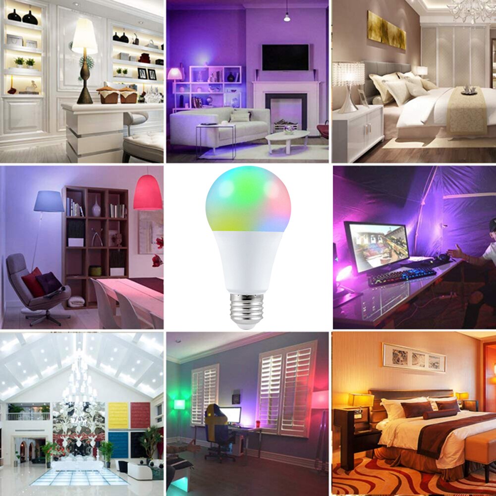 5/10/15/20/25W Kleurrijke Smart Lamp Met Afstandsbediening Slimme Lamp straling-Gratis Energiebesparende Voor Holiday Party Decor 5/10/15/20/25W Kleurrijke Smart Lamp Met Afstandsbediening Slimme Lamp straling-Gratis Energiebesparende Voor Holiday Party Decor