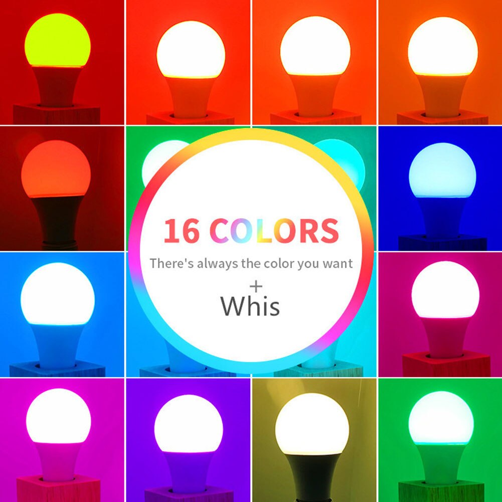 5/10/15/20/25W Kleurrijke Smart Lamp Met Afstandsbediening Slimme Lamp straling-Gratis Energiebesparende Voor Holiday Party Decor 5/10/15/20/25W Kleurrijke Smart Lamp Met Afstandsbediening Slimme Lamp straling-Gratis Energiebesparende Voor Holiday Party Decor