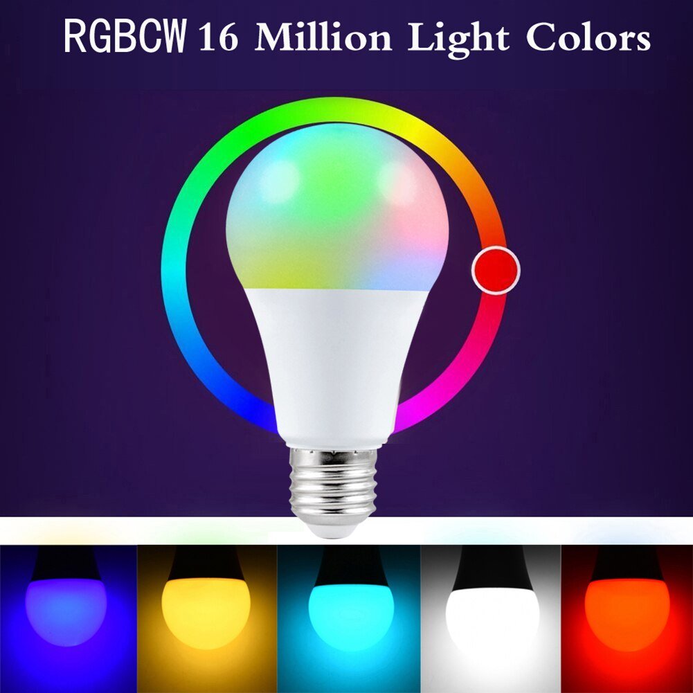 5/10/15/20/25W Kleurrijke Smart Lamp Met Afstandsbediening Slimme Lamp straling-Gratis Energiebesparende Voor Holiday Party Decor