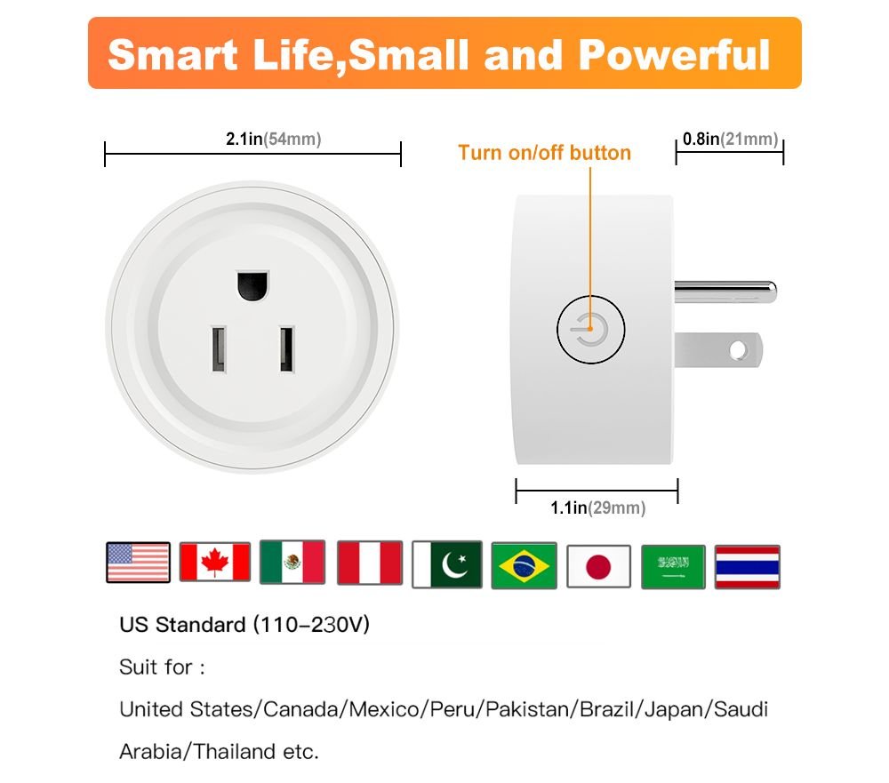 Timing Functie Afstandsbediening Stopcontact 10A Smart Plug Us Wifi Amerikaanse Outlet Voor Alexa Google Home Tuya Smartlife App Timing Functie Afstandsbediening Stopcontact 10A Smart Plug Us Wifi Amerikaanse Outlet Voor Alexa Google Home Tuya Smartlife App
