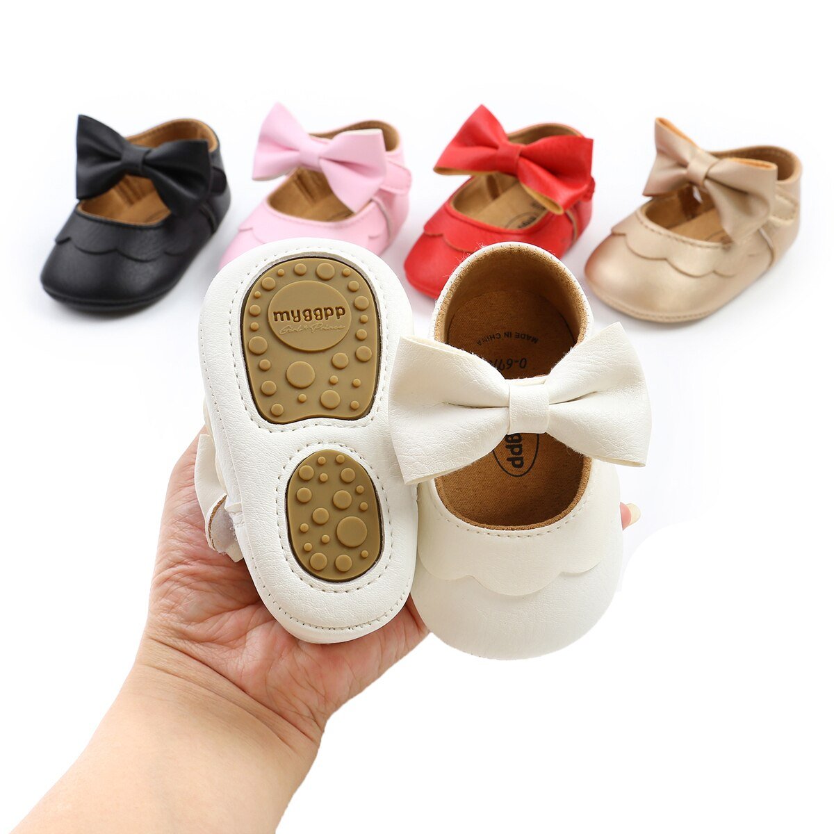 Groothandel Leuke Soft Leather Baby Prinses Schoenen Baby Pasgeboren Meisjes Massief Rubberen Zool Prewalker Antislip Babyschoenen Groothandel Leuke Soft Leather Baby Prinses Schoenen Baby Pasgeboren Meisjes Massief Rubberen Zool Prewalker Antislip Babyschoenen