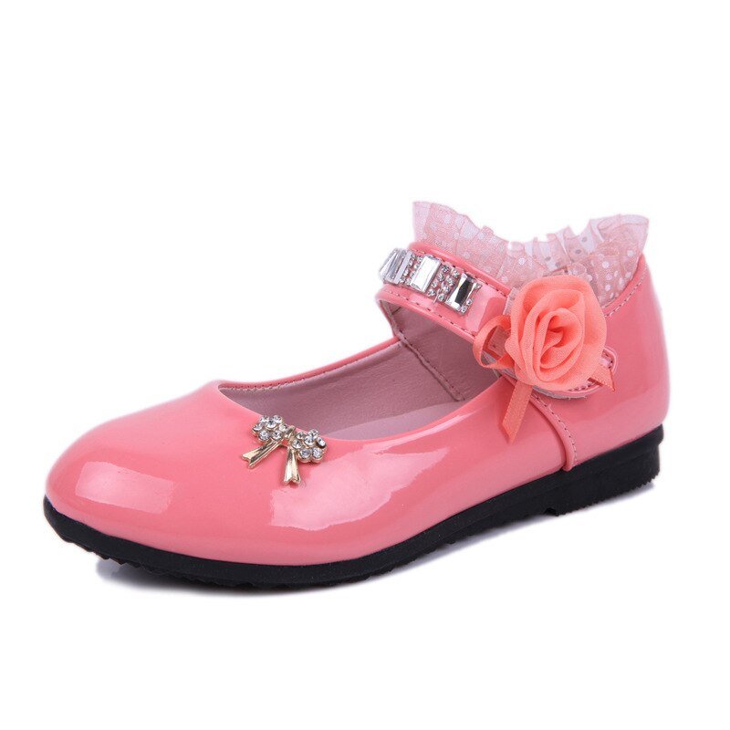 2020 Nieuwe Kinderen Elegante Prinses Pu Lederen Sandalen Kids Meisjes Trouwjurk Party Kralen Schoenen Voor Meisjes