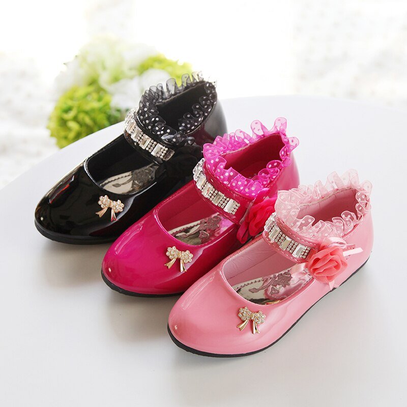2020 Nieuwe Kinderen Elegante Prinses Pu Lederen Sandalen Kids Meisjes Trouwjurk Party Kralen Schoenen Voor Meisjes