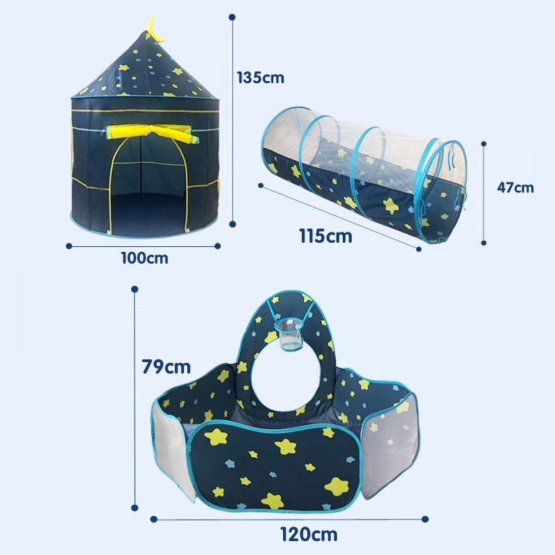 3 In 1 Kinderen Tent Huis Speelgoed Bal Zwembad Draagbare Kinderen Tipi Tenten Huis Bal Pit Pool Tent Kids Verwijderbare tent Geschenken 3 In 1 Kinderen Tent Huis Speelgoed Bal Zwembad Draagbare Kinderen Tipi Tenten Huis Bal Pit Pool Tent Kids Verwijderbare tent Geschenken