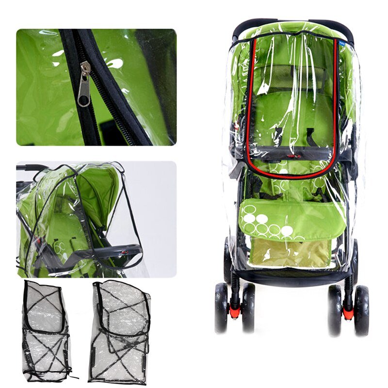 1Pc Draagbare Universele Waterdichte Regenhoes Wind Dust Shield Luifel Kinderwagens Kinderwagen