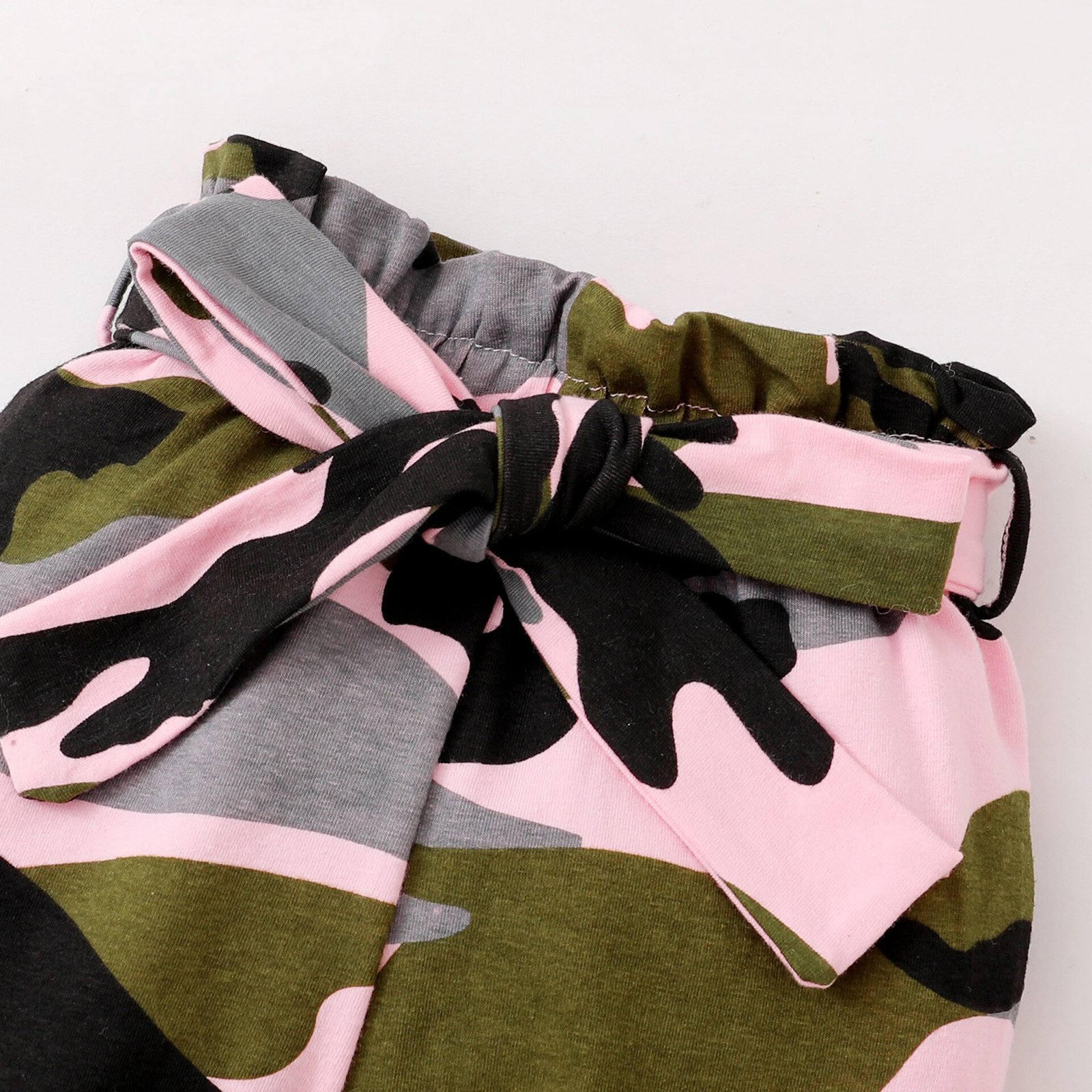 Prowow 0-18M Daddy 'S Little Girl Baby Kleding Set Army Green Bodysuit + Strik Camouflage Broek + hoofdband Baby Meisje Kleding