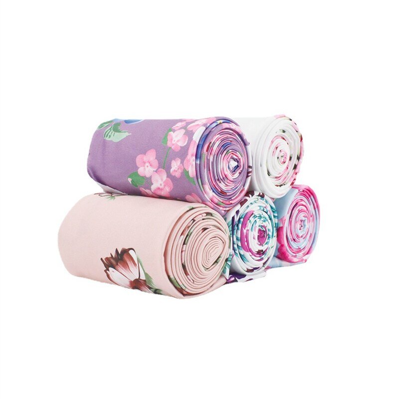 Sterke Stretch Bloemen Baby Baby Fotografie Wraps Doek Pasgeboren Meisje Elastische Bloemen Fotoshoot Wrap Inbakeren 33*175 Cm