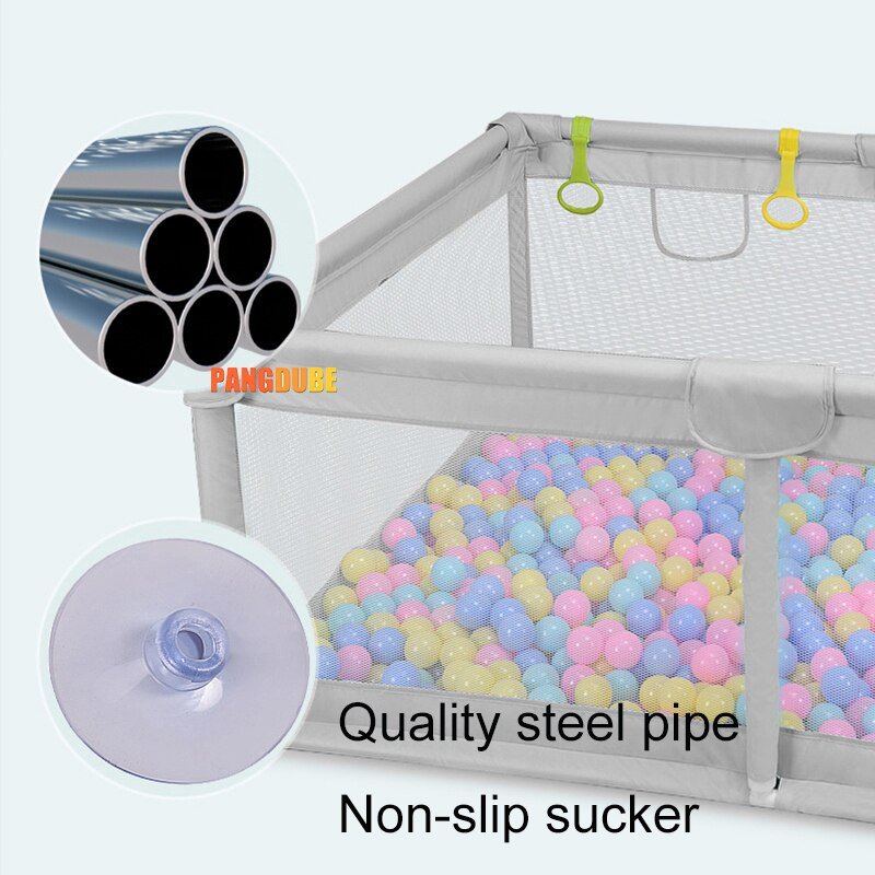 Nieuwe 2M * 2M Kinderen Kinderbox Met Foam Protector Baby Veiligheid Hek Kids Bal Pit Box Voor baby 'S Indoor Speelgoed Baby Speeltuin