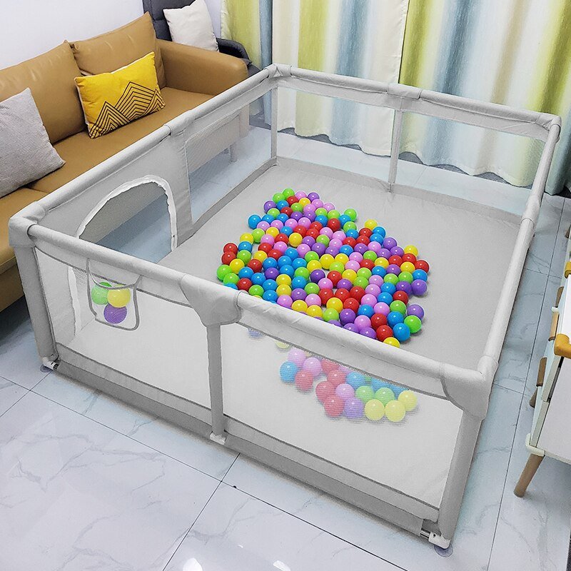 Nieuwe 2M * 2M Kinderen Kinderbox Met Foam Protector Baby Veiligheid Hek Kids Bal Pit Box Voor baby 'S Indoor Speelgoed Baby Speeltuin