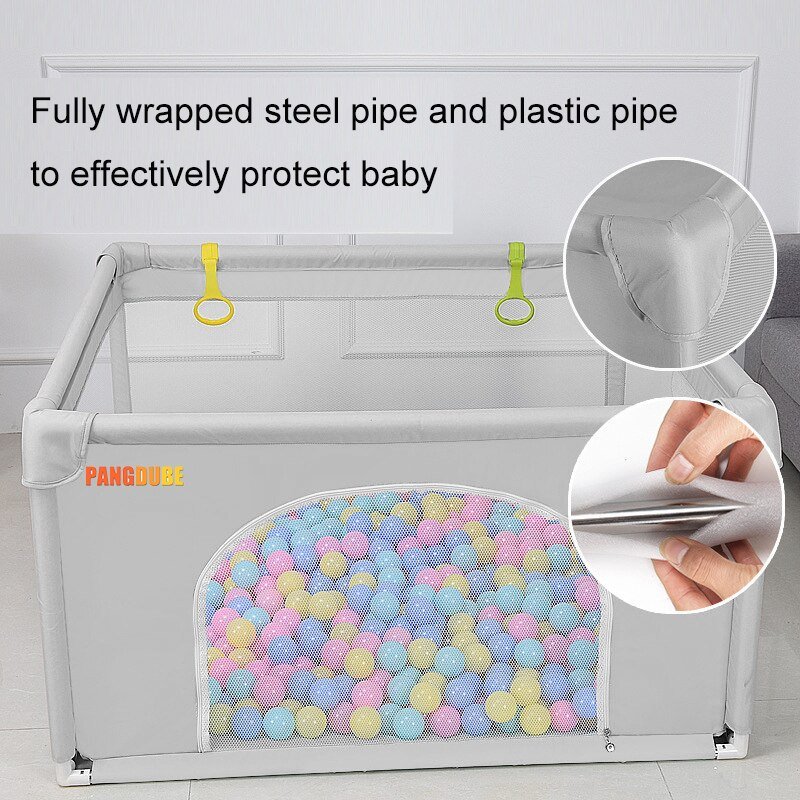 Nieuwe 2M * 2M Kinderen Kinderbox Met Foam Protector Baby Veiligheid Hek Kids Bal Pit Box Voor baby 'S Indoor Speelgoed Baby Speeltuin