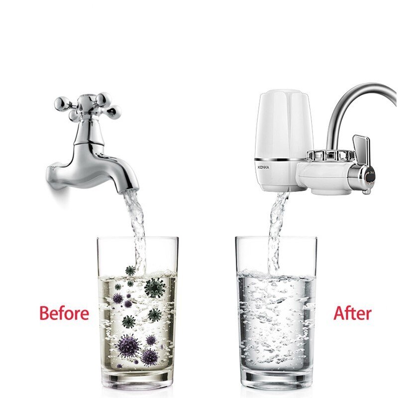 Konka Tap Waterzuiveraar Wasbare Keramische Keuken Kraan Percolator Water Filter Filtro Roest Bacteriën Verwijderen Vervanging Filter