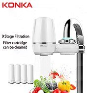 Konka Tap Waterzuiveraar Wasbare Keramische Keuken Kraan Percolator Water Filter Filtro Roest Bacteriën Verwijderen Vervanging Filter