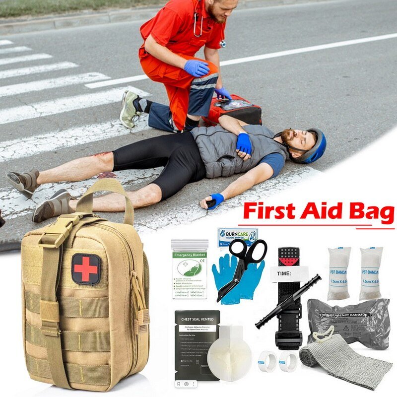 Survival Tactical Ehbo-kit Tas Draagbare Outdoor Gear Emergency Kits Trauma Bag Voor Camping Jacht Adventure Survival Kit Survival Tactical Ehbo-kit Tas Draagbare Outdoor Gear Emergency Kits Trauma Bag Voor Camping Jacht Adventure Survival Kit