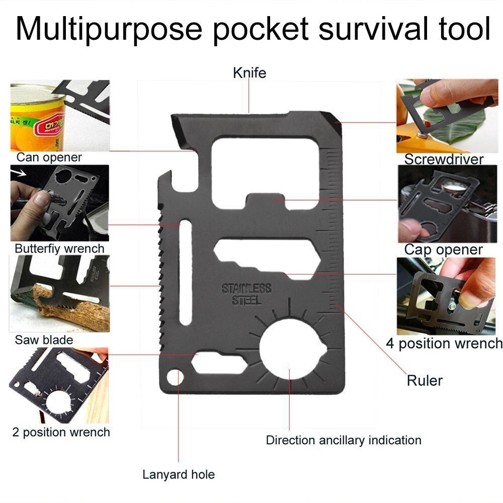 15 In 1 Emergency Survival Kit Gear Camping Reizen Multifunctionele Tactische Verdediging Apparatuur Ehbo Sos Wildernis Adventure