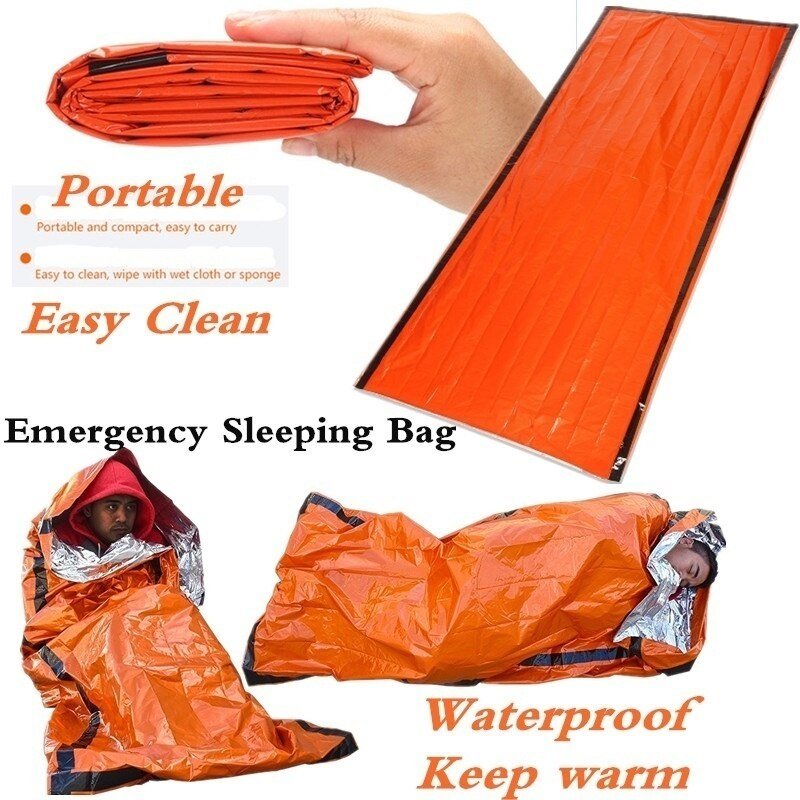 Waterdichte Lichtgewicht Thermische Emergency Slaapzak Bivy Sack - Survival Deken Zakken Kamperen, Wandelen, Outdoor, Activiteiten