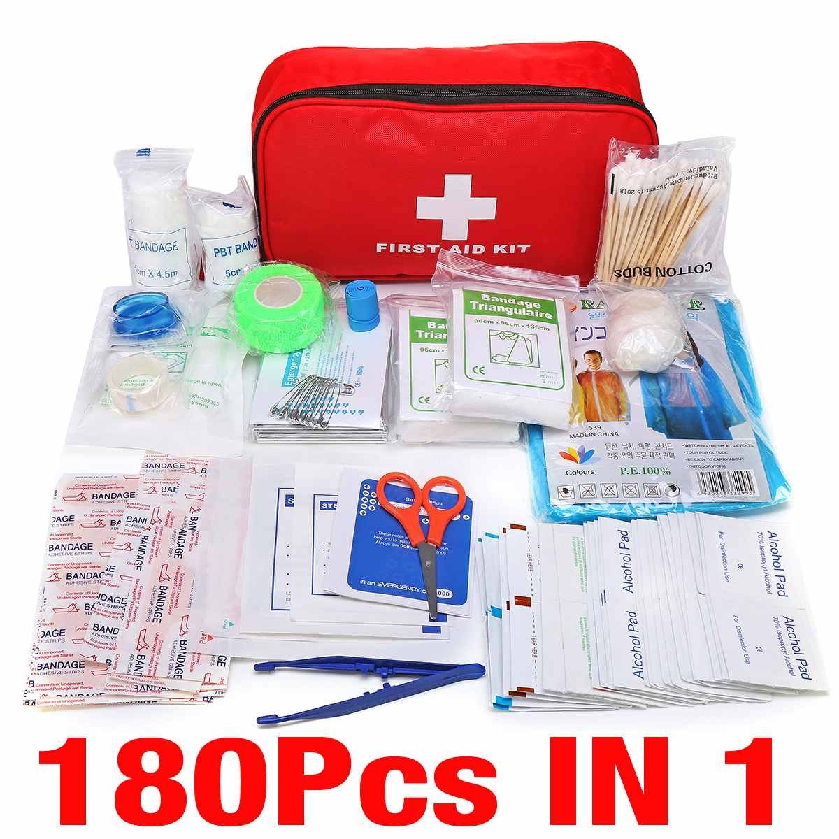 Draagbare 16-300Pcs Emergency Survival Set Ehbo-kit Voor Geneesmiddelen Outdoor Camping Wandelen Medische Zak Emergency Handtas
