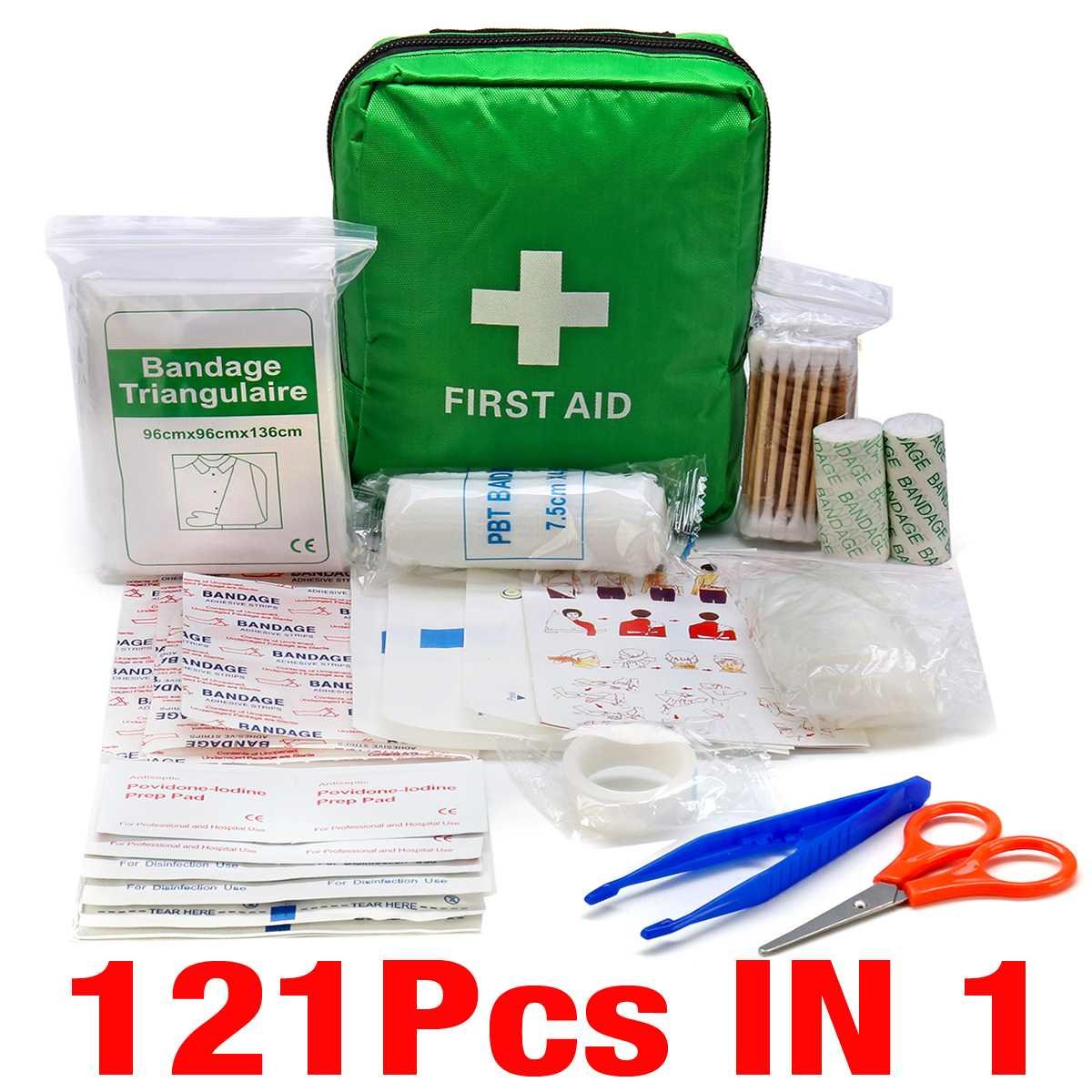 Draagbare 16-300Pcs Emergency Survival Set Ehbo-kit Voor Geneesmiddelen Outdoor Camping Wandelen Medische Zak Emergency Handtas