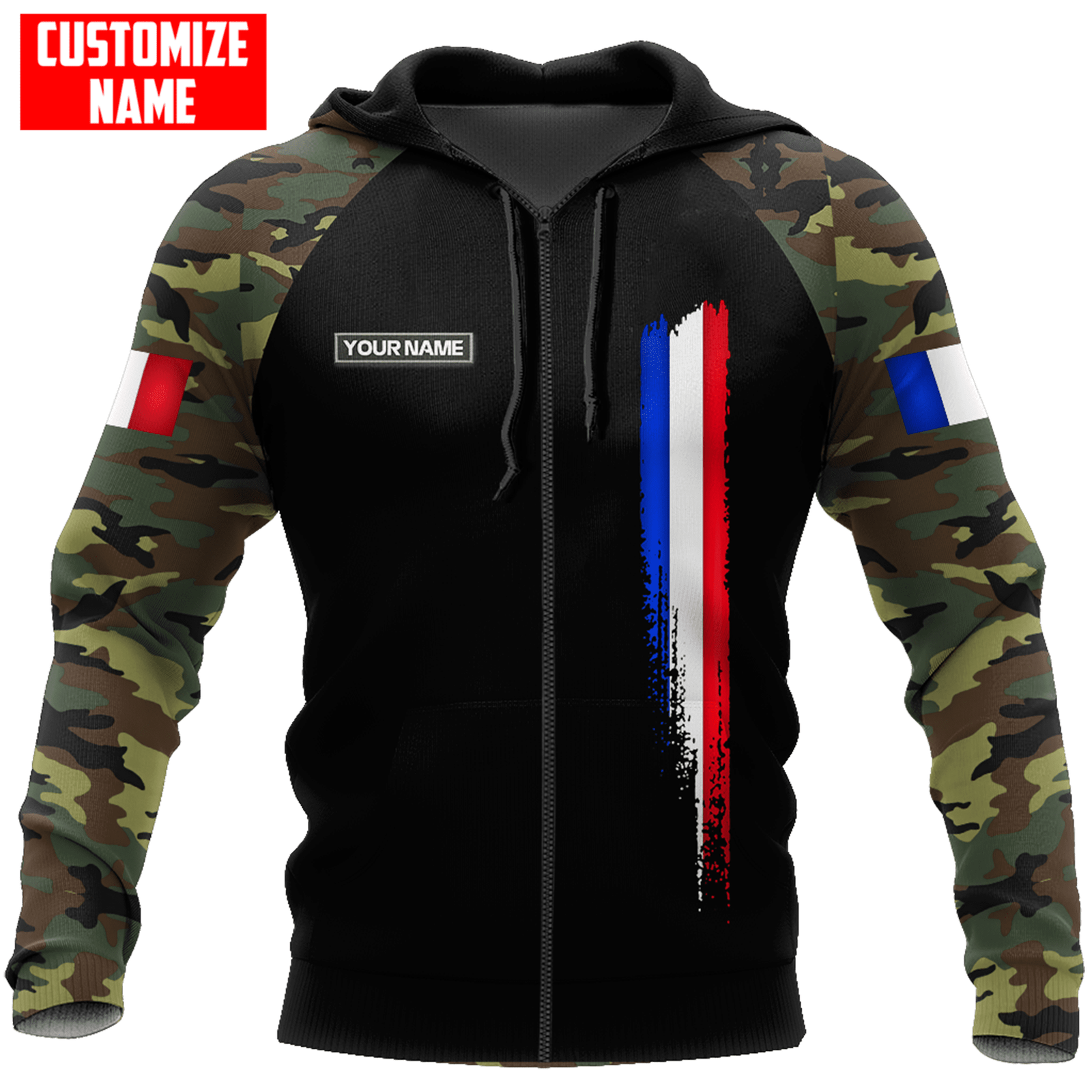 Lente En Herfst Mannen En Vrouwen Nieuwe Mode Casual Hoodie Franse Leger 3D Volledig Gedrukt Jas/Rits-01 Lente En Herfst Mannen En Vrouwen Nieuwe Mode Casual Hoodie Franse Leger 3D Volledig Gedrukt Jas/Rits-01