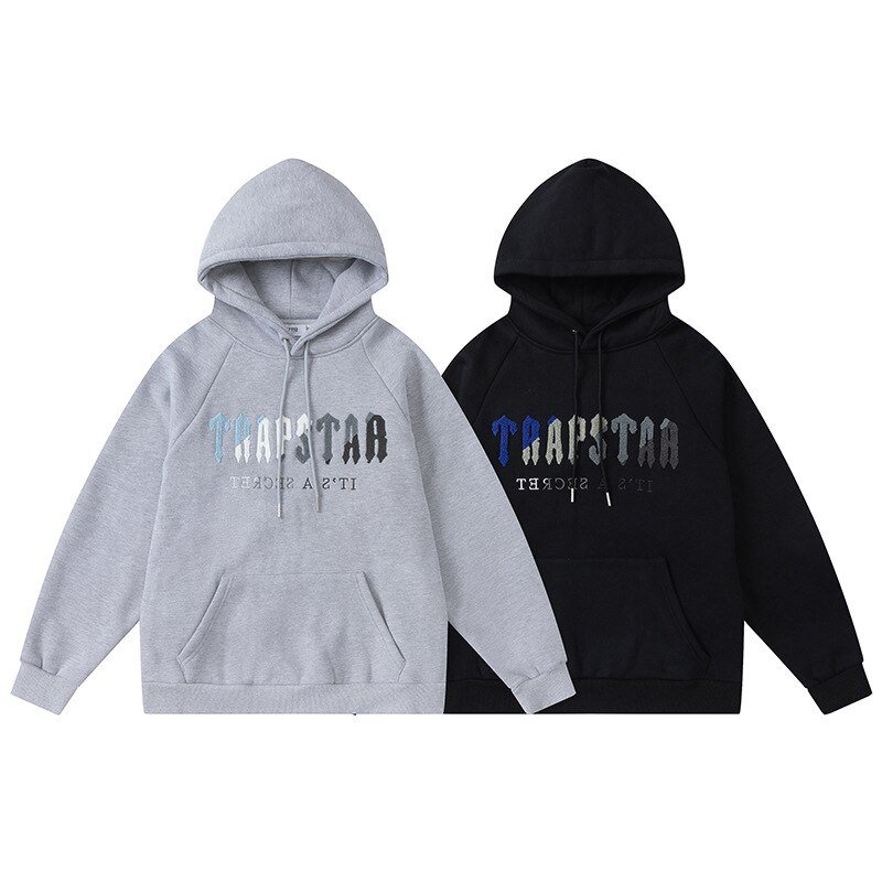 Trapstar Borduren Mannen Trui Pak Brief Hoodies Broek Sweatshirt Set Harajuku Hip Hop Casual Kleding Streetwear Sportkleding