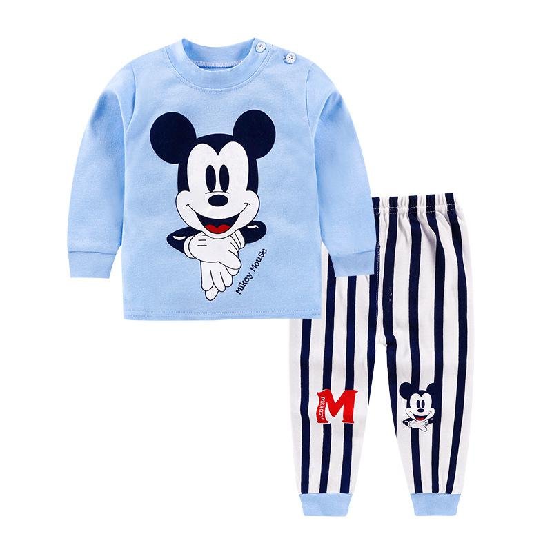 Baby Kleding Katoen Jongens En Meisjes Baby Ondergoed Set Kinderen Herfst Kleding Lange Broek Thuis Kinderen Pasgeboren Kleding