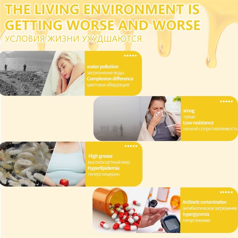 Propolis Flavonoïde Capsules Natuurlijke Antioxidant Supplementen 1000Mg Bee Goed Met Royal Jelly Biologische Bee Farm Schoonheid Gezondheid Van Voedsel