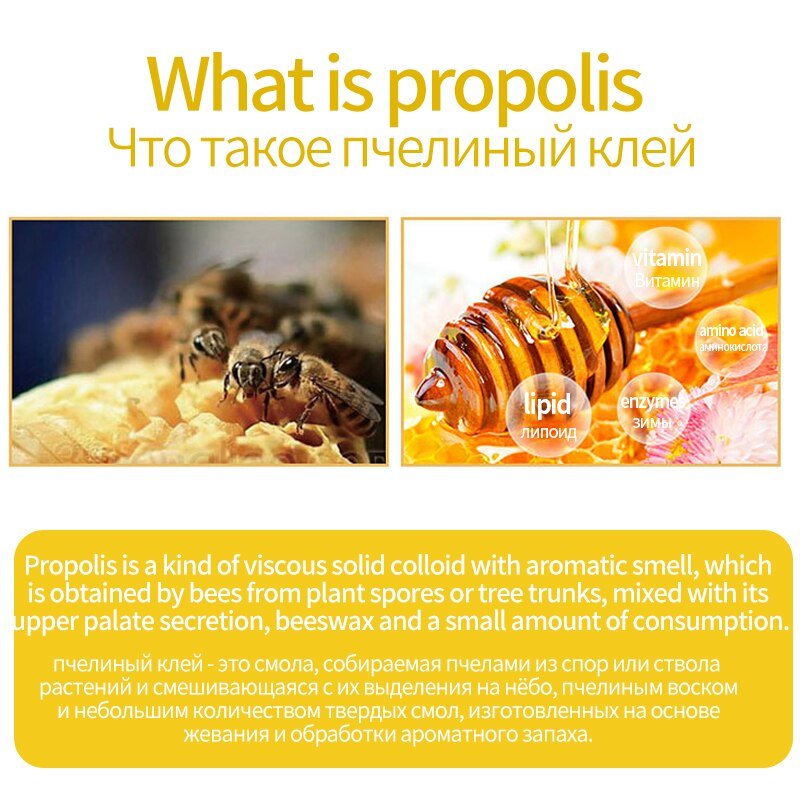 Propolis Flavonoïde Capsules Natuurlijke Antioxidant Supplementen 1000Mg Bee Goed Met Royal Jelly Biologische Bee Farm Schoonheid Gezondheid Van Voedsel