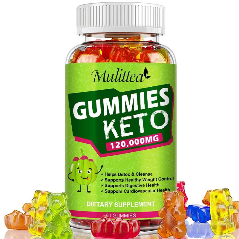 Mulittea Biologische Keto Beer Gummies Keton Platte Buik Vet Brander Apple Azijn Cider Ketogeen Gewichtsverlies Fitness Supplementen
