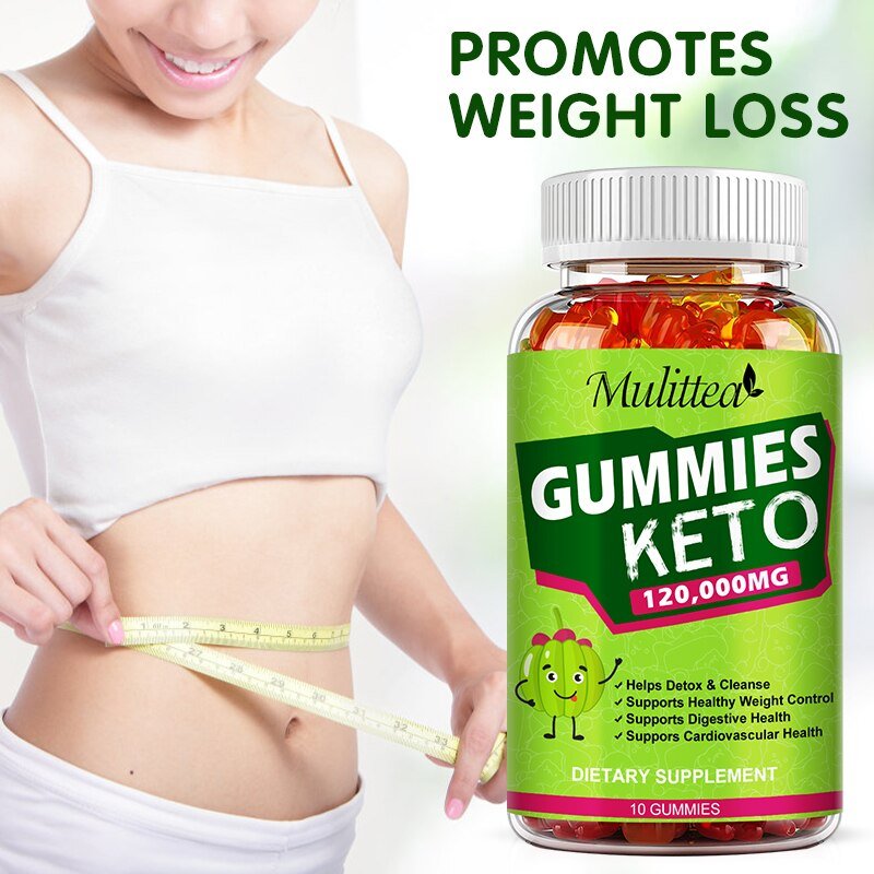 Mulittea Biologische Keto Beer Gummies Keton Platte Buik Vet Brander Apple Azijn Cider Ketogeen Gewichtsverlies Fitness Supplementen