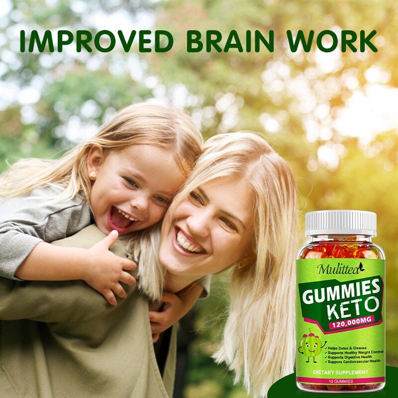 Mulittea Biologische Keto Beer Gummies Keton Platte Buik Vet Brander Apple Azijn Cider Ketogeen Gewichtsverlies Fitness Supplementen