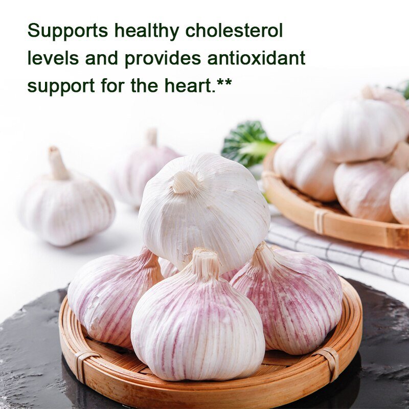 Alliwise Biologische Knoflook Capsules 5000Mg Voor Verlagen Van Cholesterol Verhoogt Immuniteit Verbetert Cardiovasculaire Geurloos Gezondheid Dieet